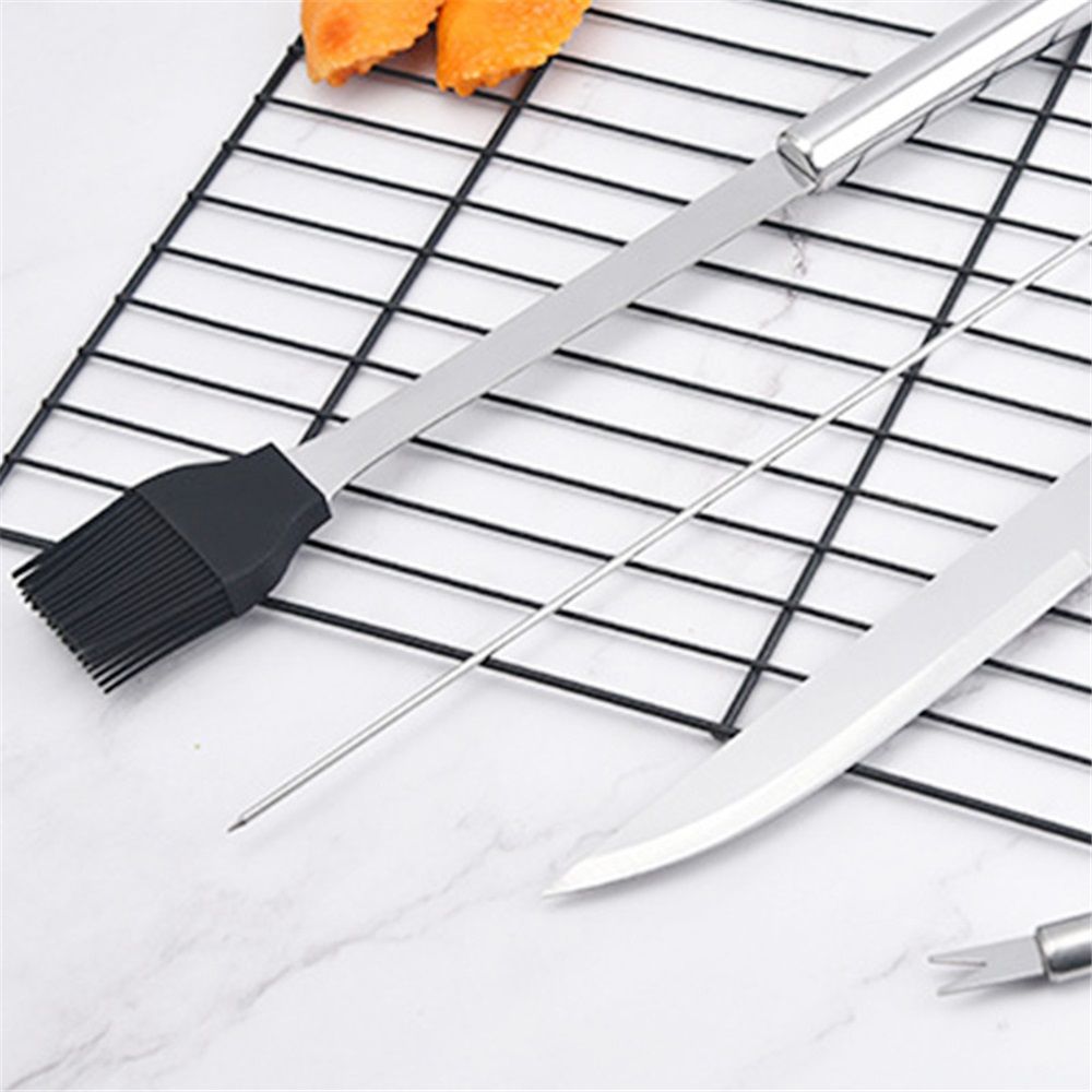 18-Piece Grill Tool Set, BBQ Accessories and Grill Tools, Durable Stainless-Steel Utensils, Spatula, Tongs, Cleaning Brush & More, Grilling Gifts for Men