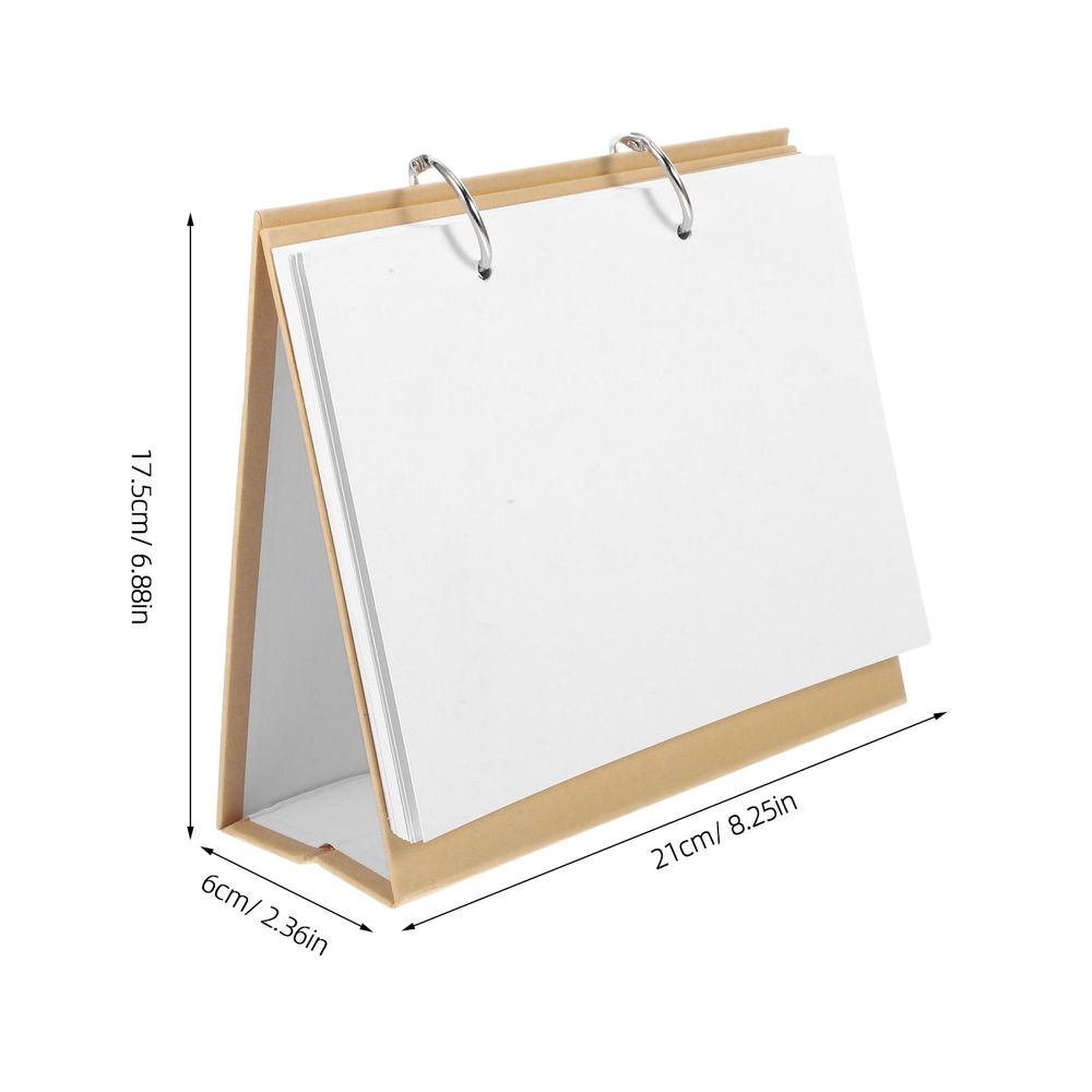 A5 Detachable Desk Calendar with Blank Pages, Versatile Table Planner for Projects and Daily Scheduling