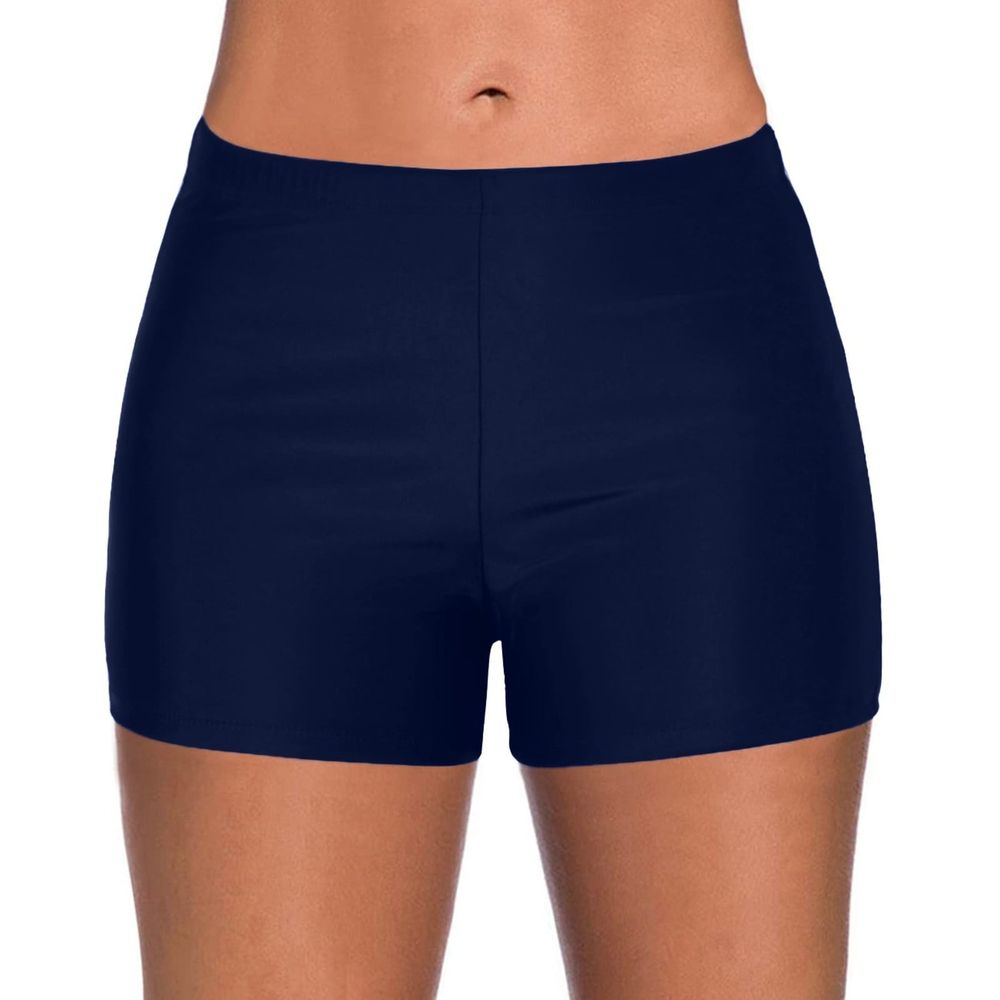 womens swim shorts high waisted bathing suit solid tankini bottoms swimsuit
