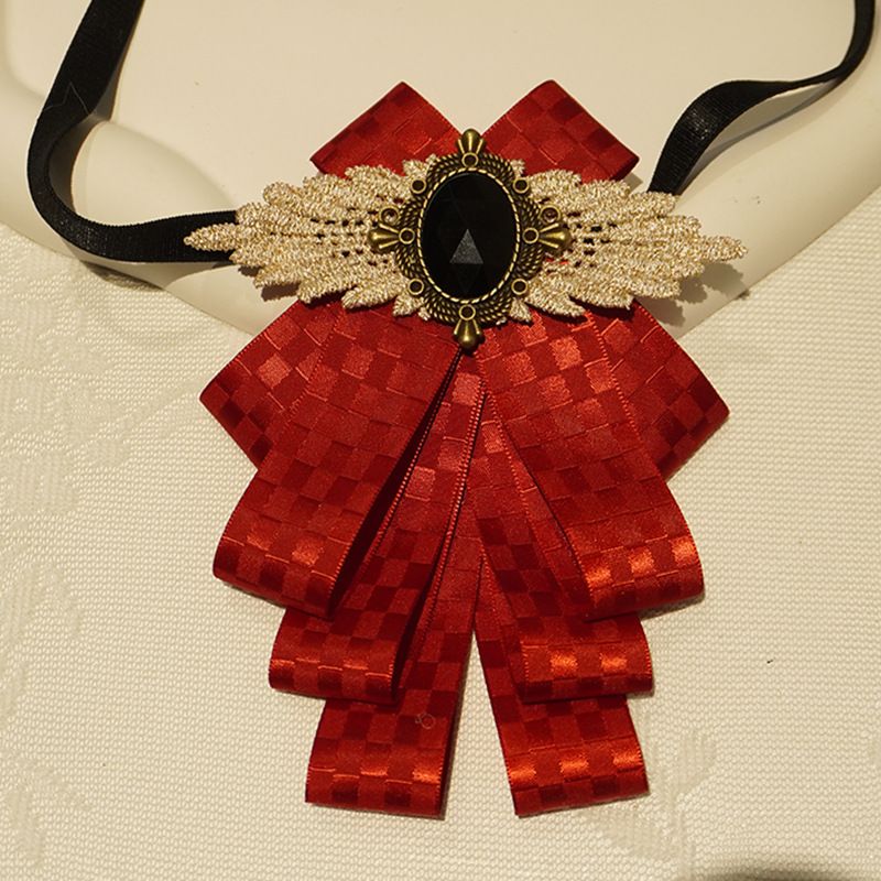 Dangle Wedding Party Bow Tie Women/Men Ribbon Pre Tied Neck Tie Adustable, Tied Bow Tie Luxury Decorative Suit