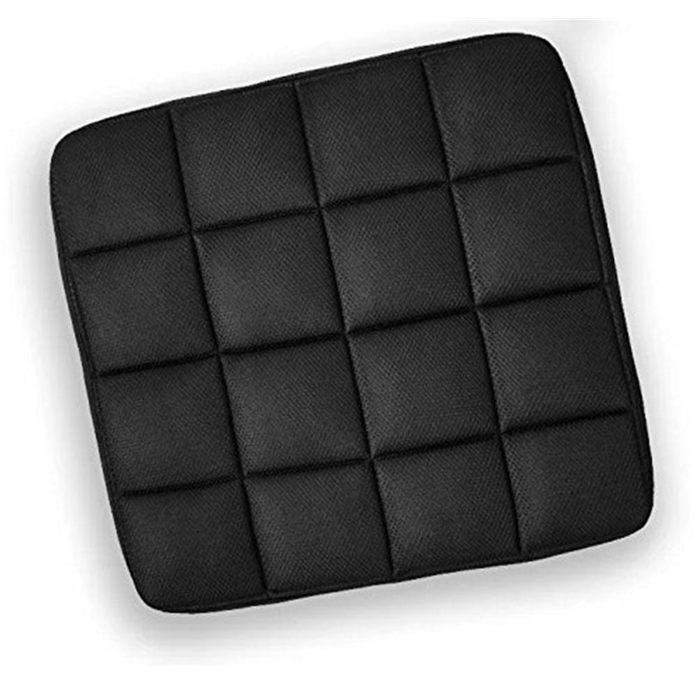 Four season universal breathable mesh bamboo charcoal seat cushion for office vehicles (1pcs black)