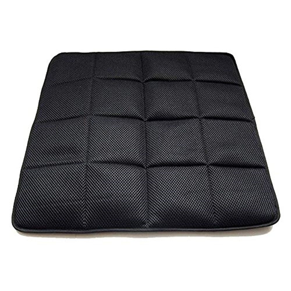 Four season universal breathable mesh bamboo charcoal seat cushion for office vehicles (1pcs black)