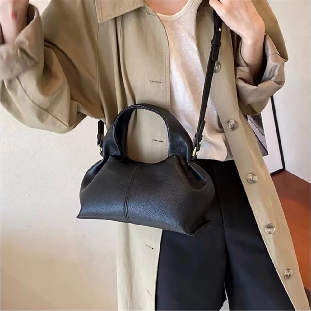Crossbody Bag Purse Satchel Handbag for Women Shoulder Bag Chic Cloud Bag Purse, Cute Cloud Handbag for Women (black)