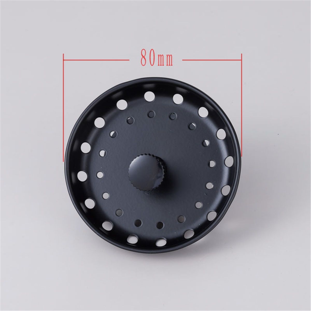 3 Pcs Kitchen Sink Drain Strainer and Stopper Stainless Steel Garbage Disposal Plug with Handle Universal Anti-Clogging Kitchen Sink Filter Sieve Basket Strainer(Black)