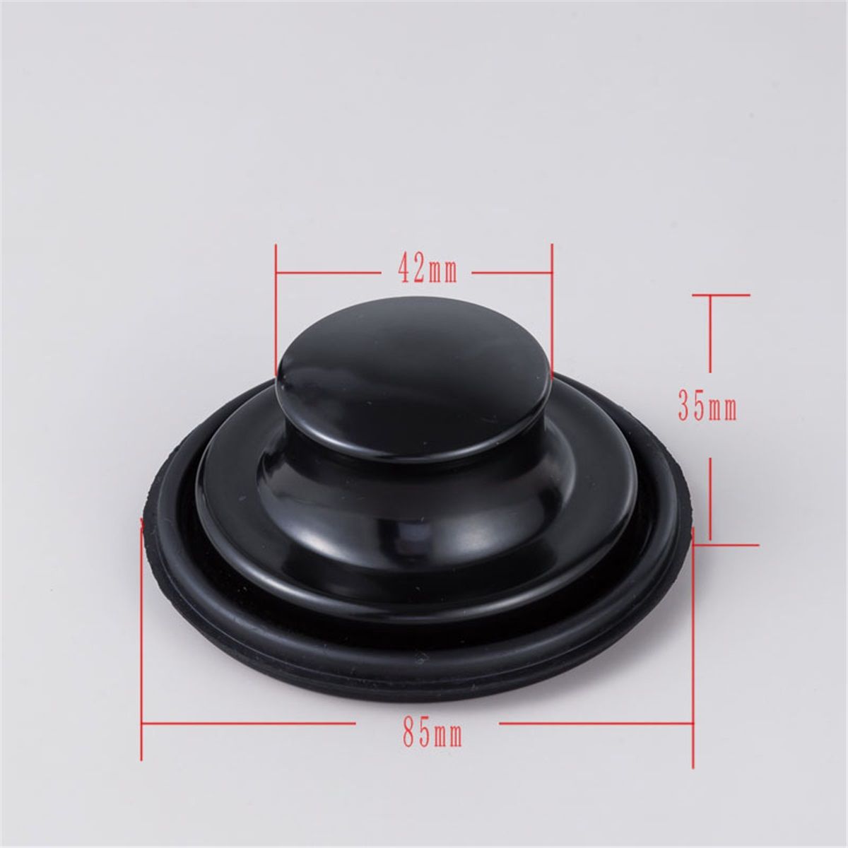 3 Pcs Kitchen Sink Drain Strainer and Stopper Stainless Steel Garbage Disposal Plug with Handle Universal Anti-Clogging Kitchen Sink Filter Sieve Basket Strainer(Black)