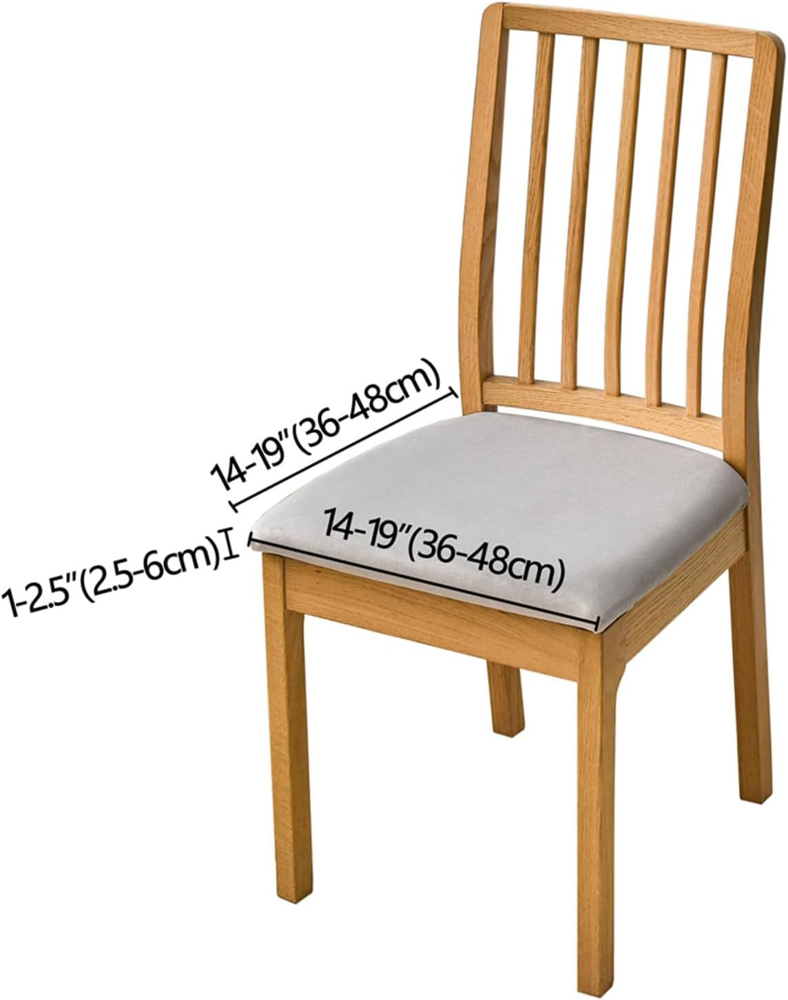 Pu Leather Dining Chair Seat Covers Set of 4, Waterproof Dining Seat Covers Stretch Chair Covers for Dining Chairs/Kitchen Room/Hotel, (dark blue)