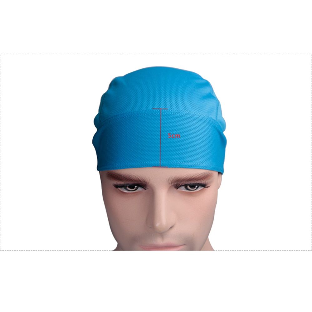 2 pack Sweat Cap Hat Cap Pirate Hat Head Wrap for Men and Women, Cooling Head Wraps - Motorcycle Pirate hat (blue)