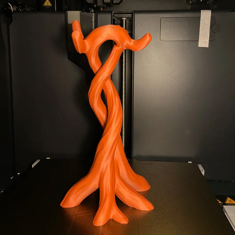 3D-printed modern headphone stand, compatible with various headphones (gaming headsets, Bluetooth headsets, etc.) Orange