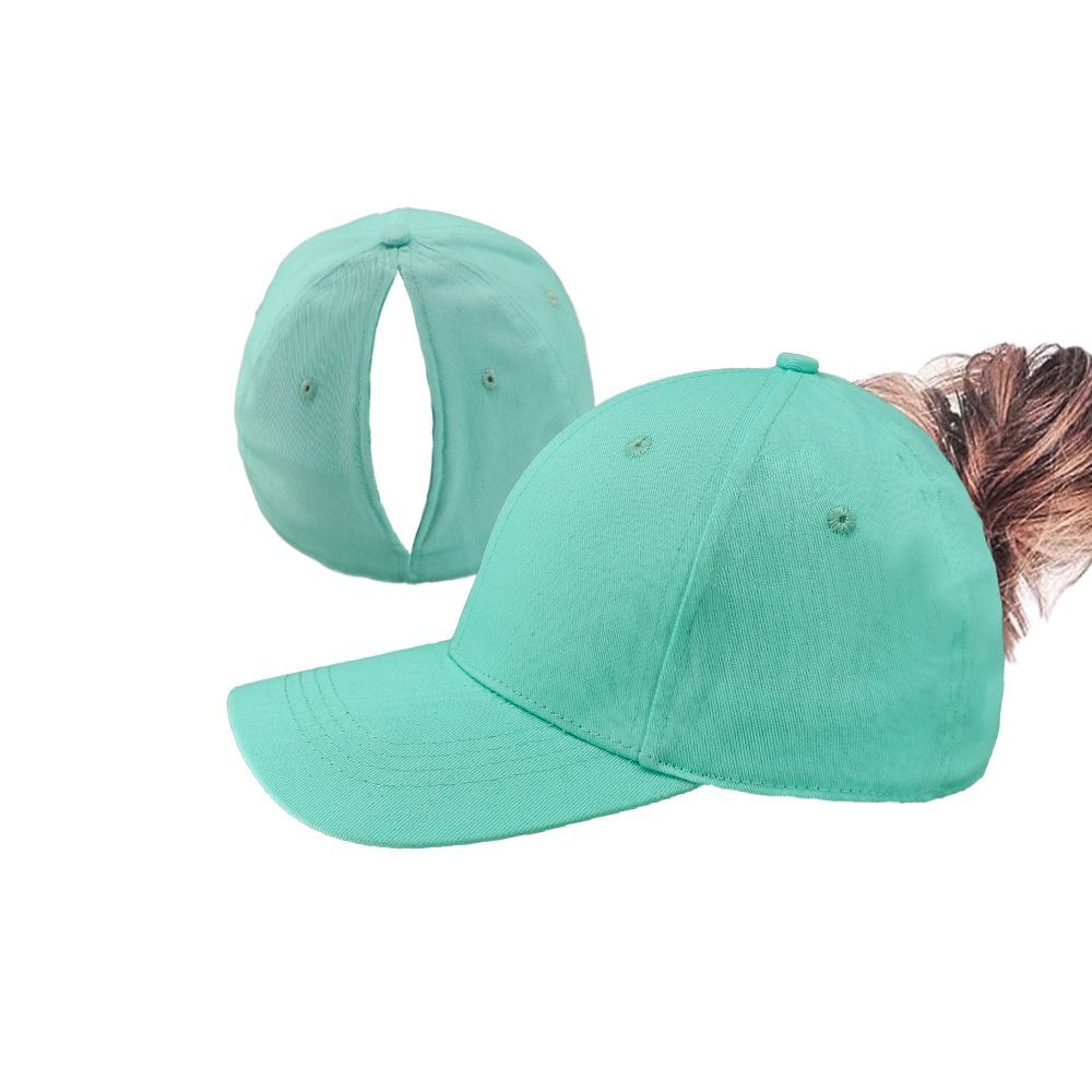 Magnetic Ponytail Cap Green