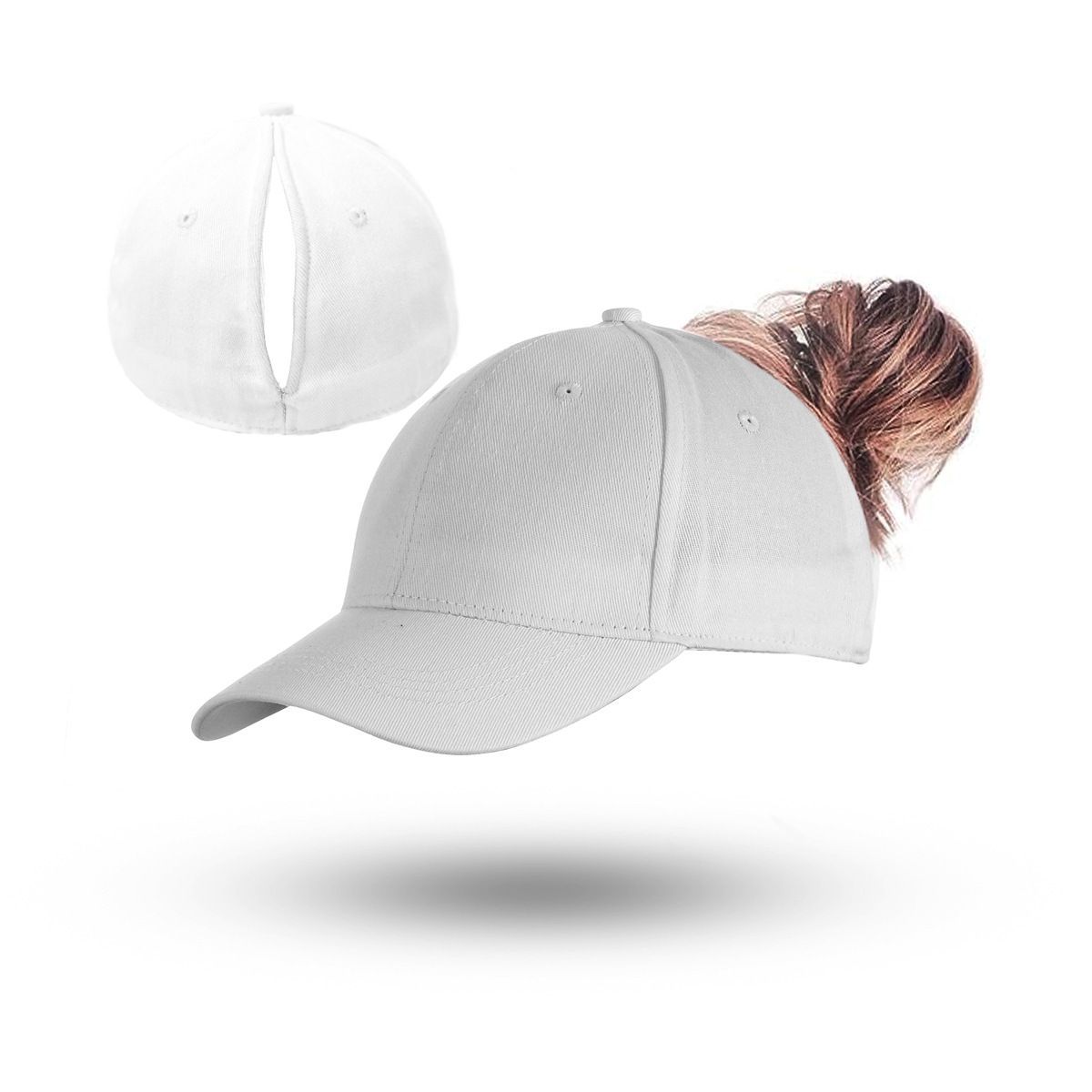 Magnetic Ponytail Cap Green