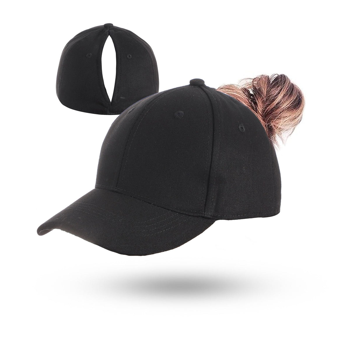 Magnetic Ponytail Cap Green