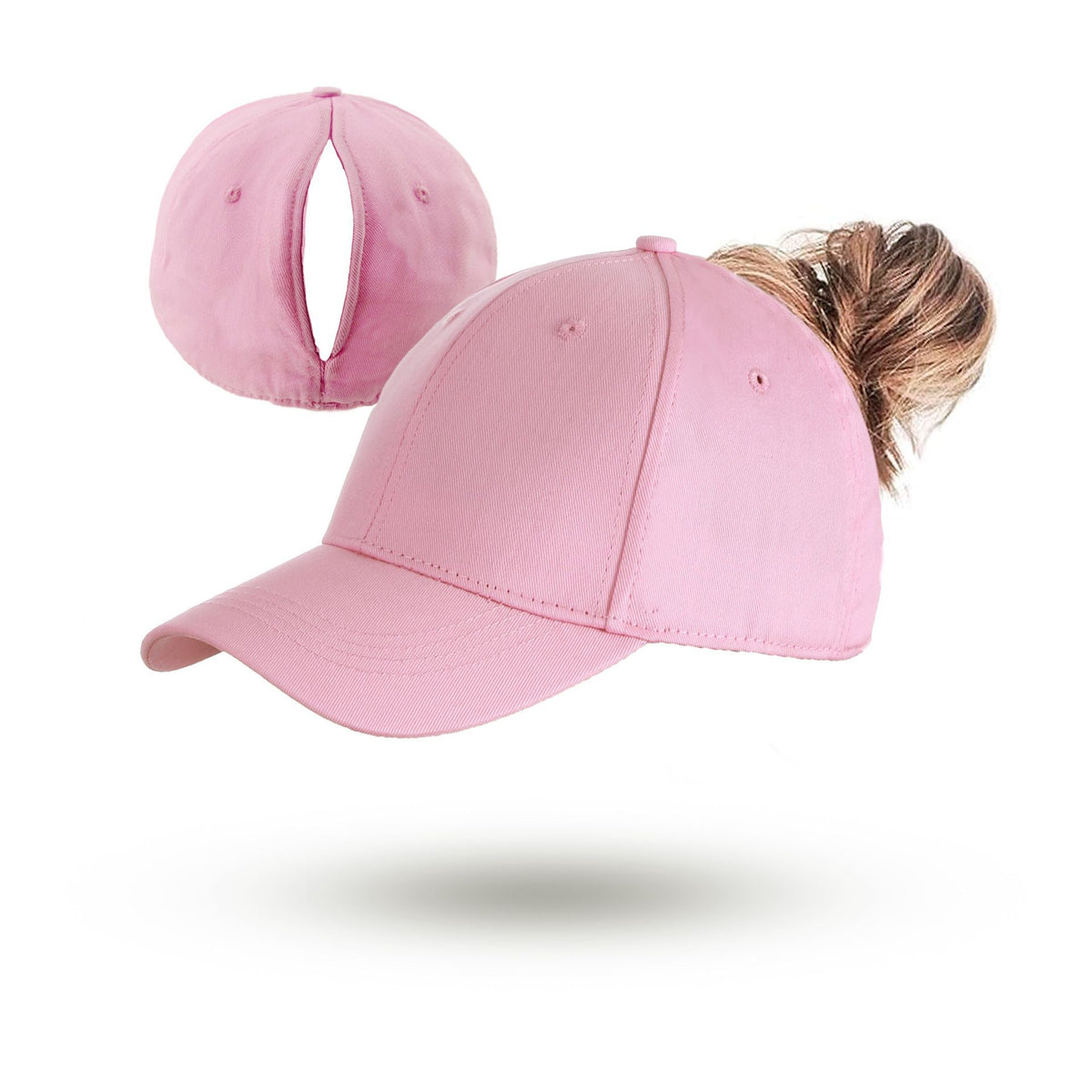 Magnetic Ponytail Cap White