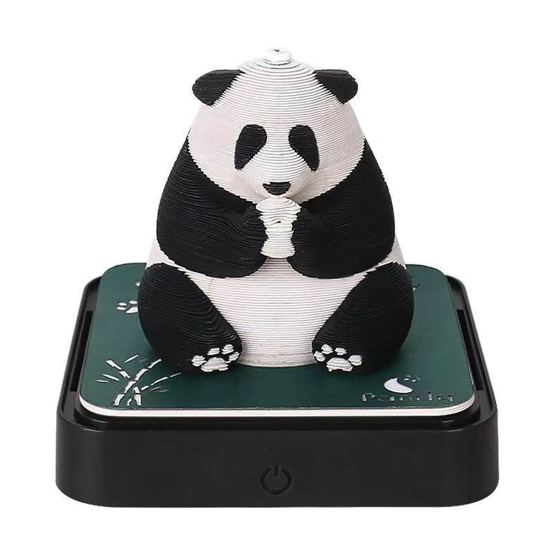 Panoramic Panda Sticky Notes with Light