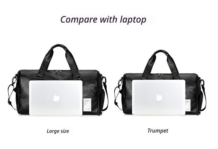 PULeatherTravelGymBagSmall-Black
