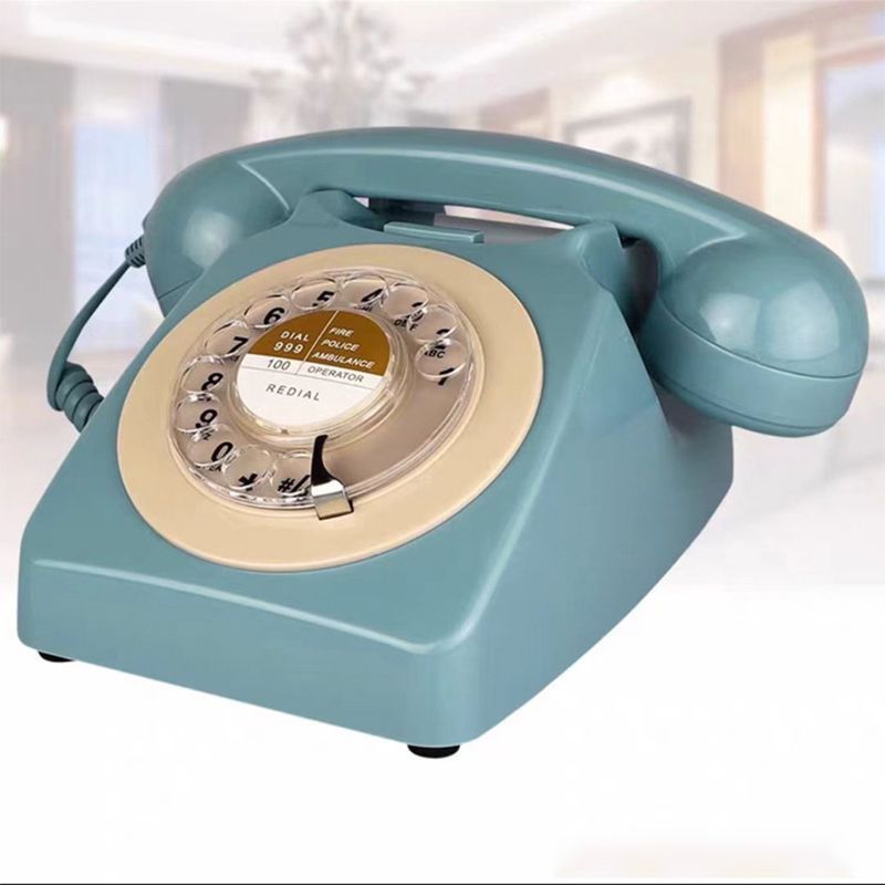 Wireless Bluetooth Desk Phone Style 2-green