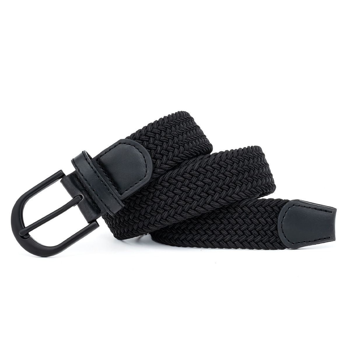 Men's Woven Belt Brown 02
