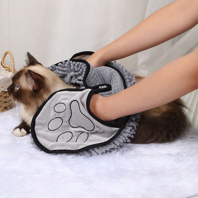 2 Pack Pet Absorbent Towel, Grey