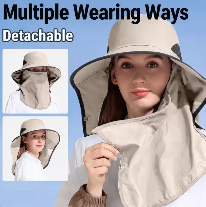 Lightweight Fishing and Hiking Visor for Men and Women,Khaki