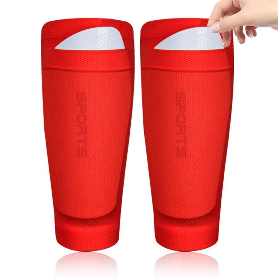 2 Pairs Soccer Shin Guard Sock Blue Size S