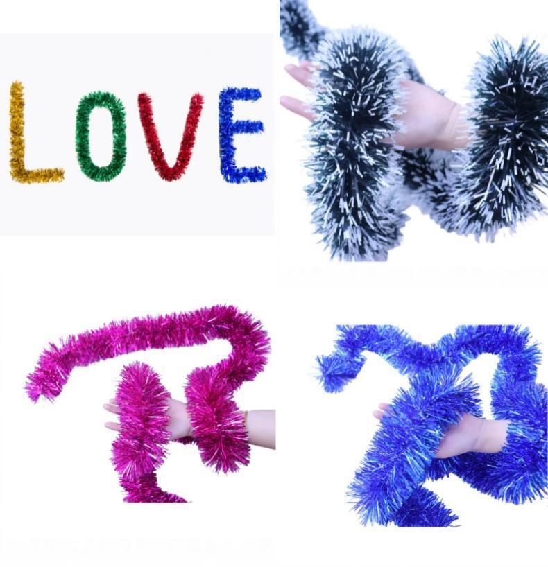 Thick Tinsel Garland 2M Party Decor Gold 5pcs