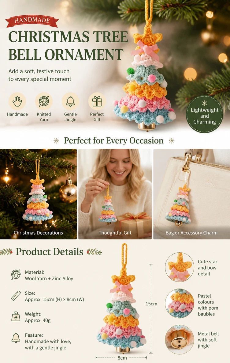 2 Pack Crochet Ornament F+G Blue & Orange, Budget Decor Gift Pair