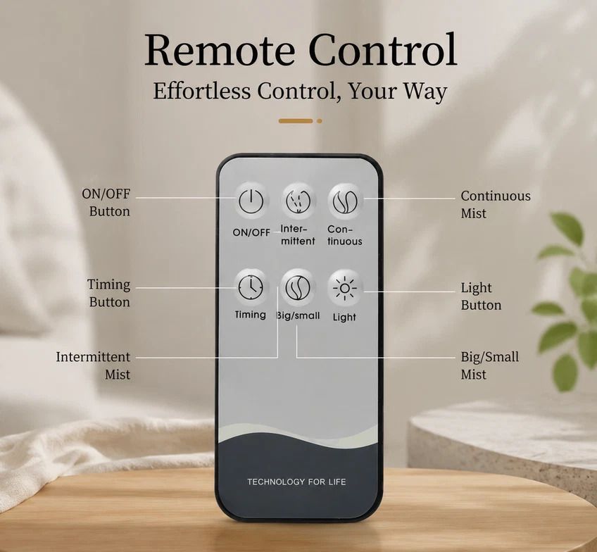 Onion Aroma Diffuser Pure White + Remote, 24V AU Plug, Home Decor Gift