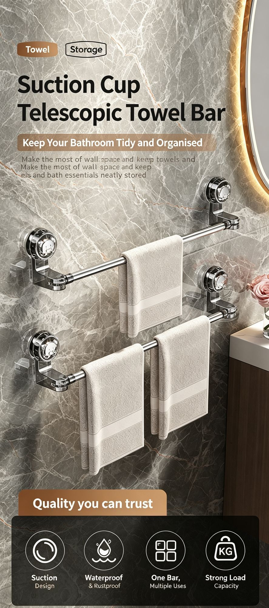 Punch-Free Fixed Wall Mount Shoe Organiser, Hanging Drain Design Slipper Bracket For Washroom, Clear Transparent Fixed Type, 65cm, Practical Behind Door Storage Gear