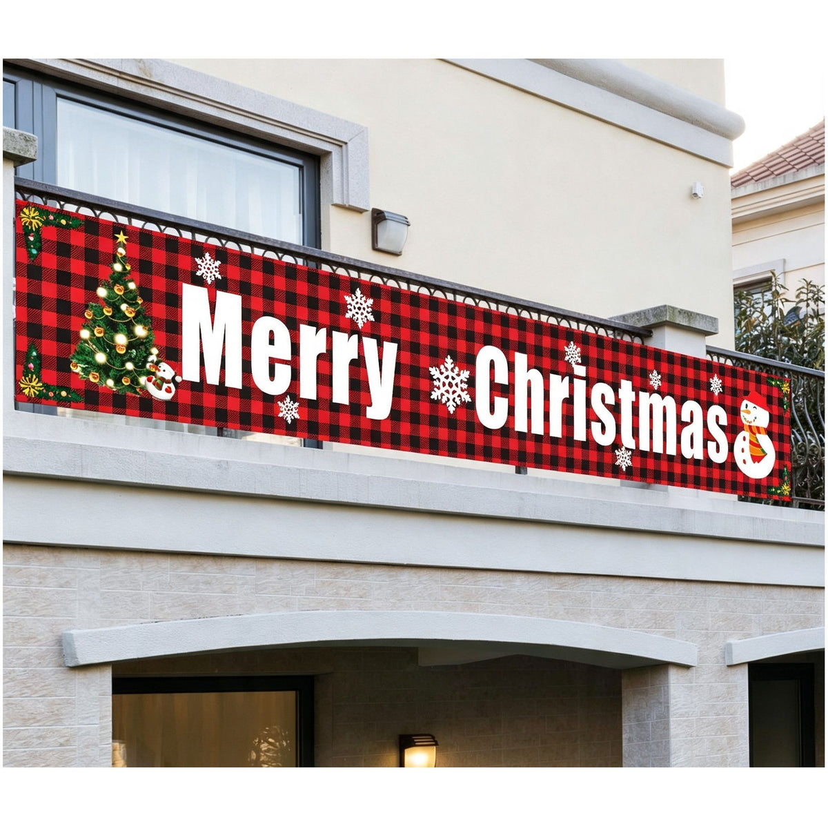 Christmas Party Decorative Banner, Holiday Backdrop Hanging Flag, Ideal For Indoor Xmas Scene Arrangement, Size 29648cm GZ01