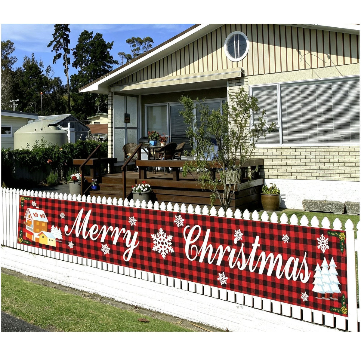 Christmas Party Decorative Banner, Holiday Backdrop Hanging Flag, Ideal For Indoor Xmas Scene Arrangement, Size 29648cm GZ01