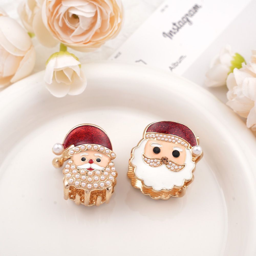 Cartoon Metal Shark Hair Clip, Christmas Tree Alloy Hair Claw, Xmas Party Women Hair Accessory