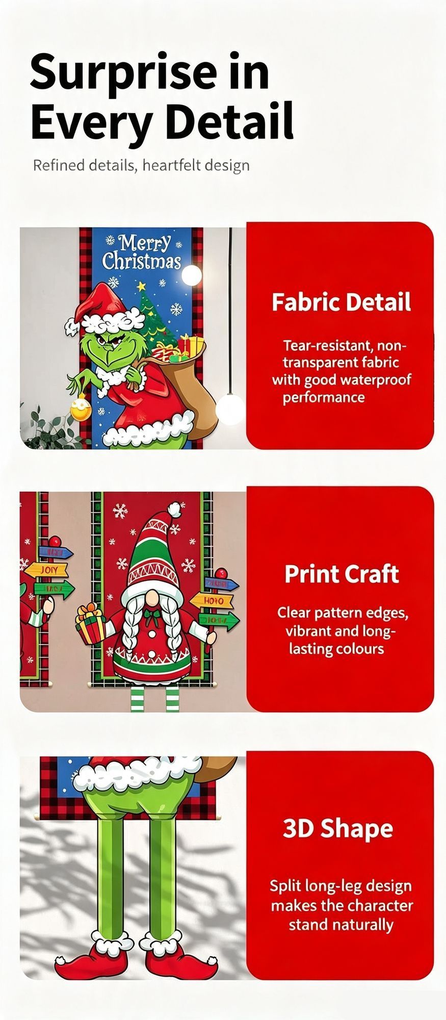 Elk Printed Hanging Flag, Christmas & Halloween Holiday Party Background Cloth & Scene Decor Prop, 110*40cm