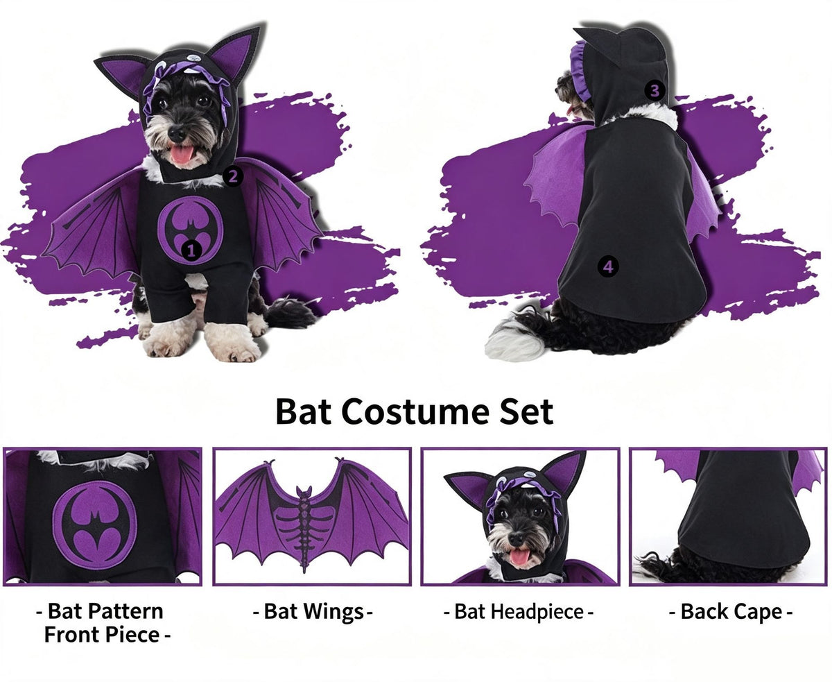 Themed Family Gathering Accessory For Cats & Dogs, Holiday Dress-up Decor for Halloween Christmas Events, Size M