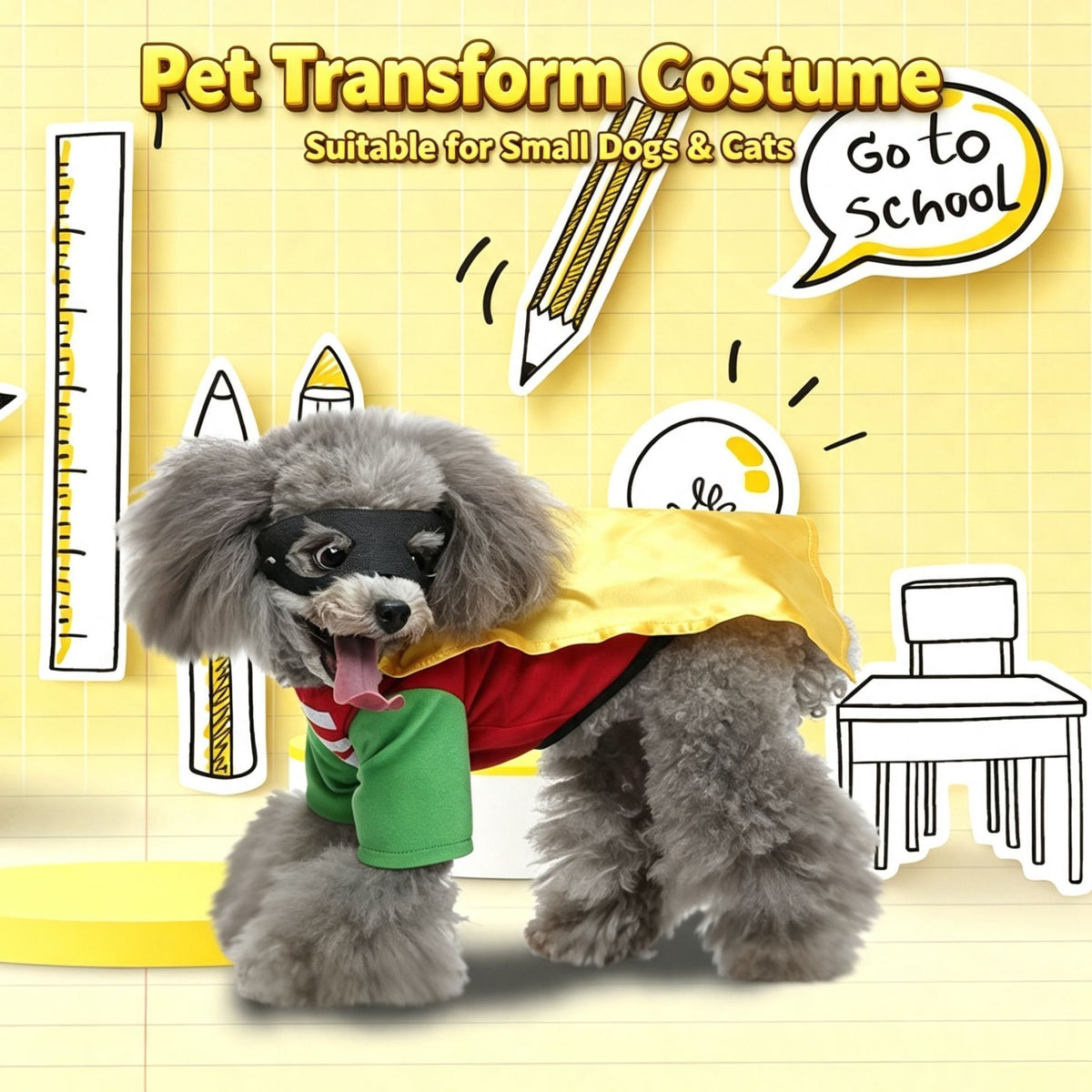 S Size Arctic Dream Pet Costume, Fancy Dress for Halloween & Christmas, Lightweight for 2-3 kg Dogs and Cats