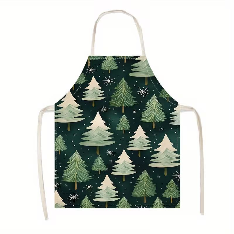 Santa Christmas & Halloween Apron, 56x45 cm Flannel, soft and warm, standard fit, wonderful as a gift for friends and family.