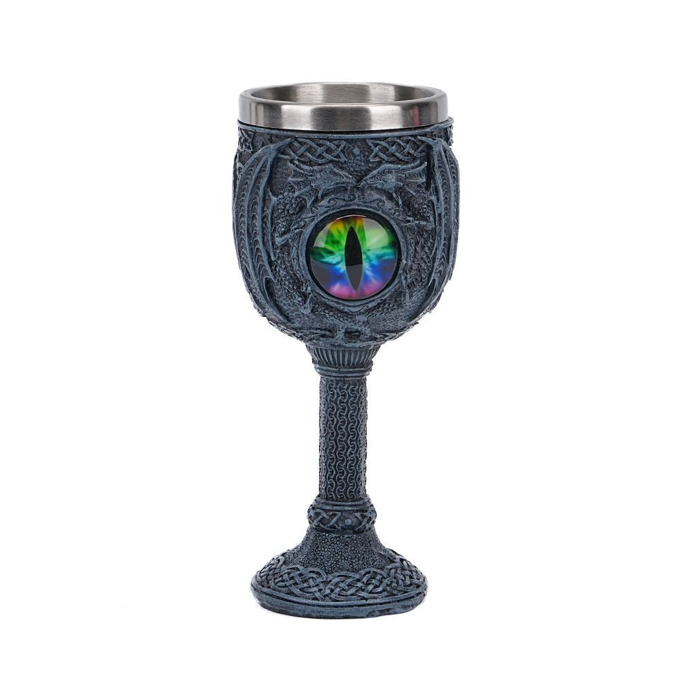 Resin Evil Dragon Eye Pattern Goblet, Fantasy Retro Wine Cup, Eye‑catching Bar Tableware for Christmas & Halloween Themed Party