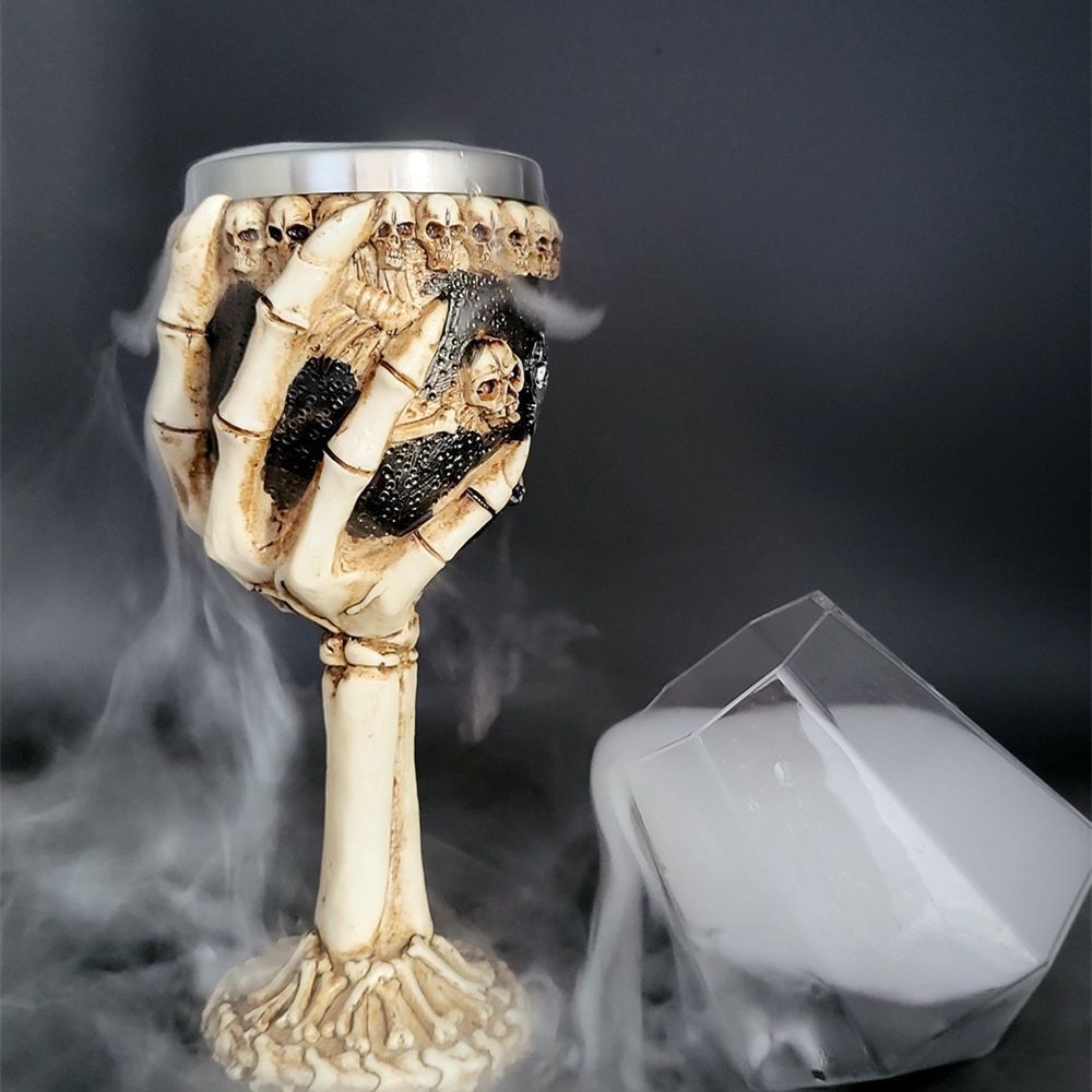 Resin Evil Dragon Eye Pattern Goblet, Fantasy Retro Wine Cup, Eye‑catching Bar Tableware for Christmas & Halloween Themed Party