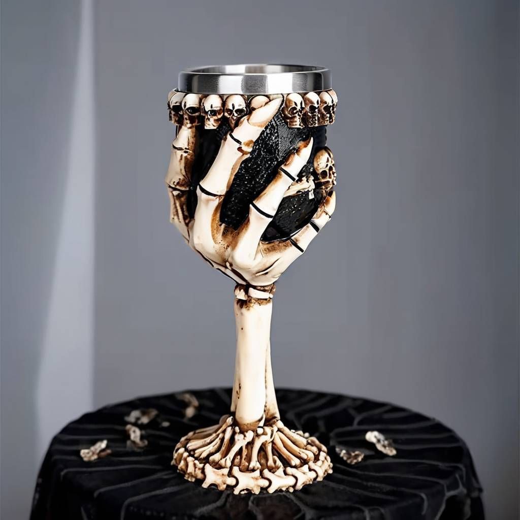 Resin Evil Dragon Eye Pattern Goblet, Fantasy Retro Wine Cup, Eye‑catching Bar Tableware for Christmas & Halloween Themed Party