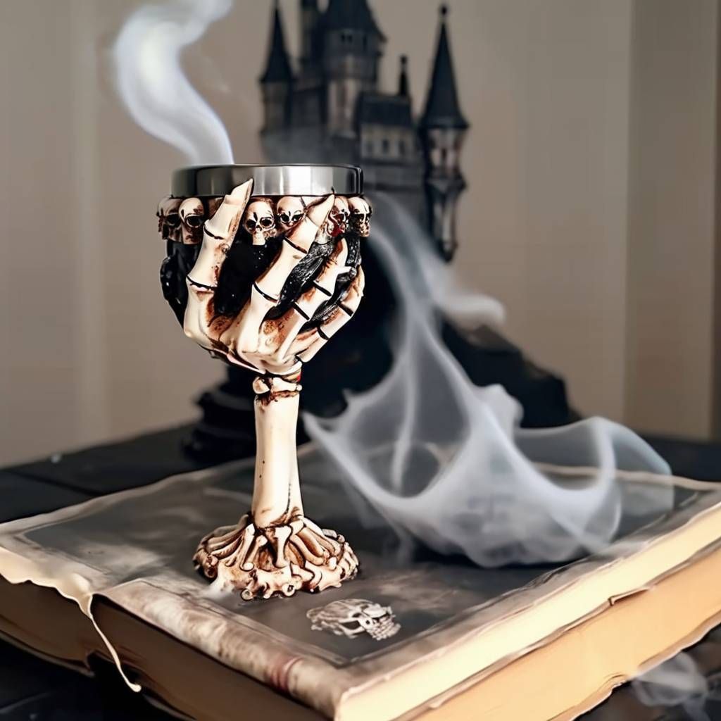 Resin Evil Dragon Eye Pattern Goblet, Fantasy Retro Wine Cup, Eye‑catching Bar Tableware for Christmas & Halloween Themed Party