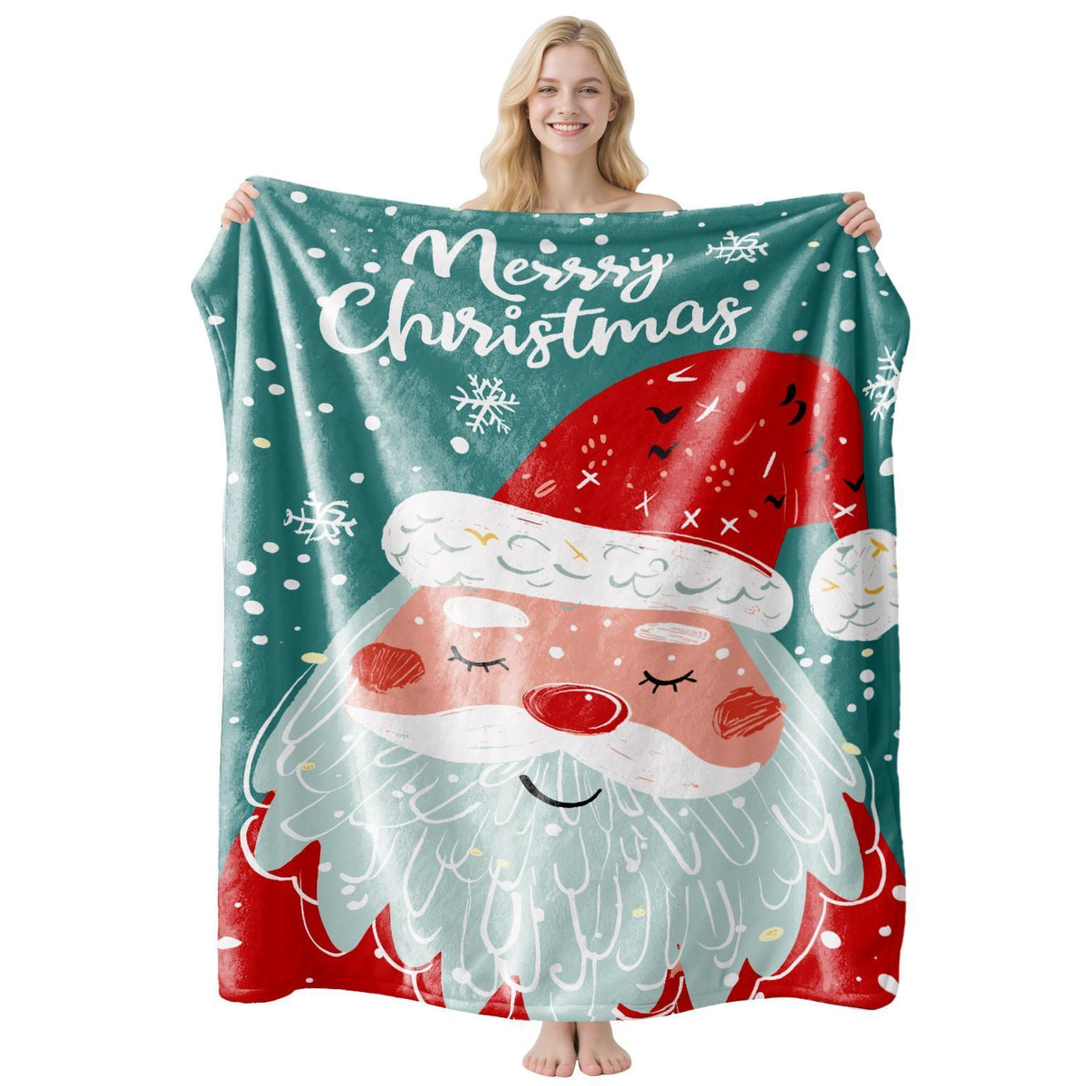 Warm All‑purpose Flannel Air‑Conditioning Throw, Home Rest Blanket, Practical Present For Christmas & Holiday Celebration, Style FLR‑103, Size XL, 150x200cm