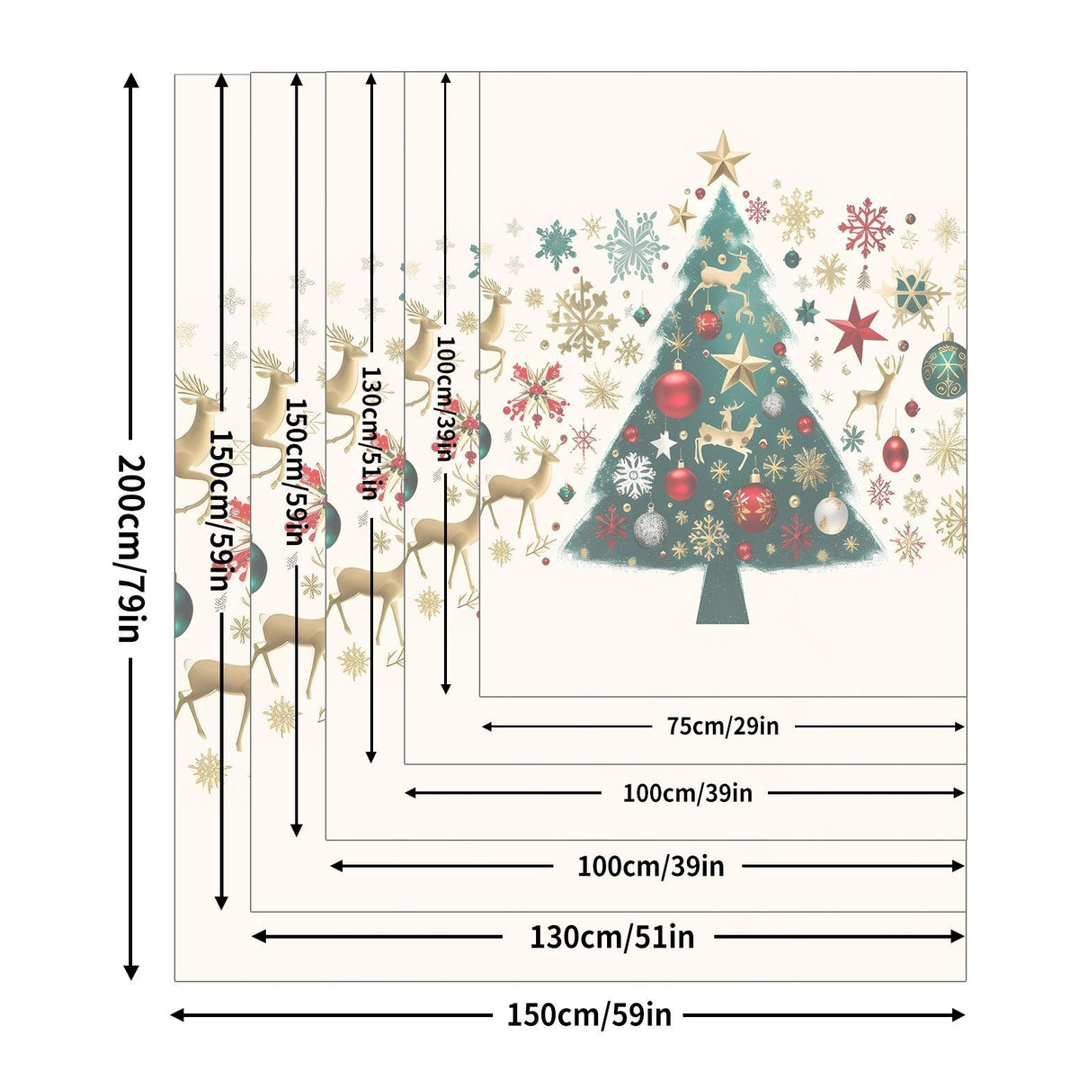 Comfort‑Focused Flannel Holiday Throw Blanket, Christmas & Halloween Soft Air‑Condition Cover, Thoughtful Present For Interior Space Decoration, Style FLR‑200, Size S, 100x130cm
