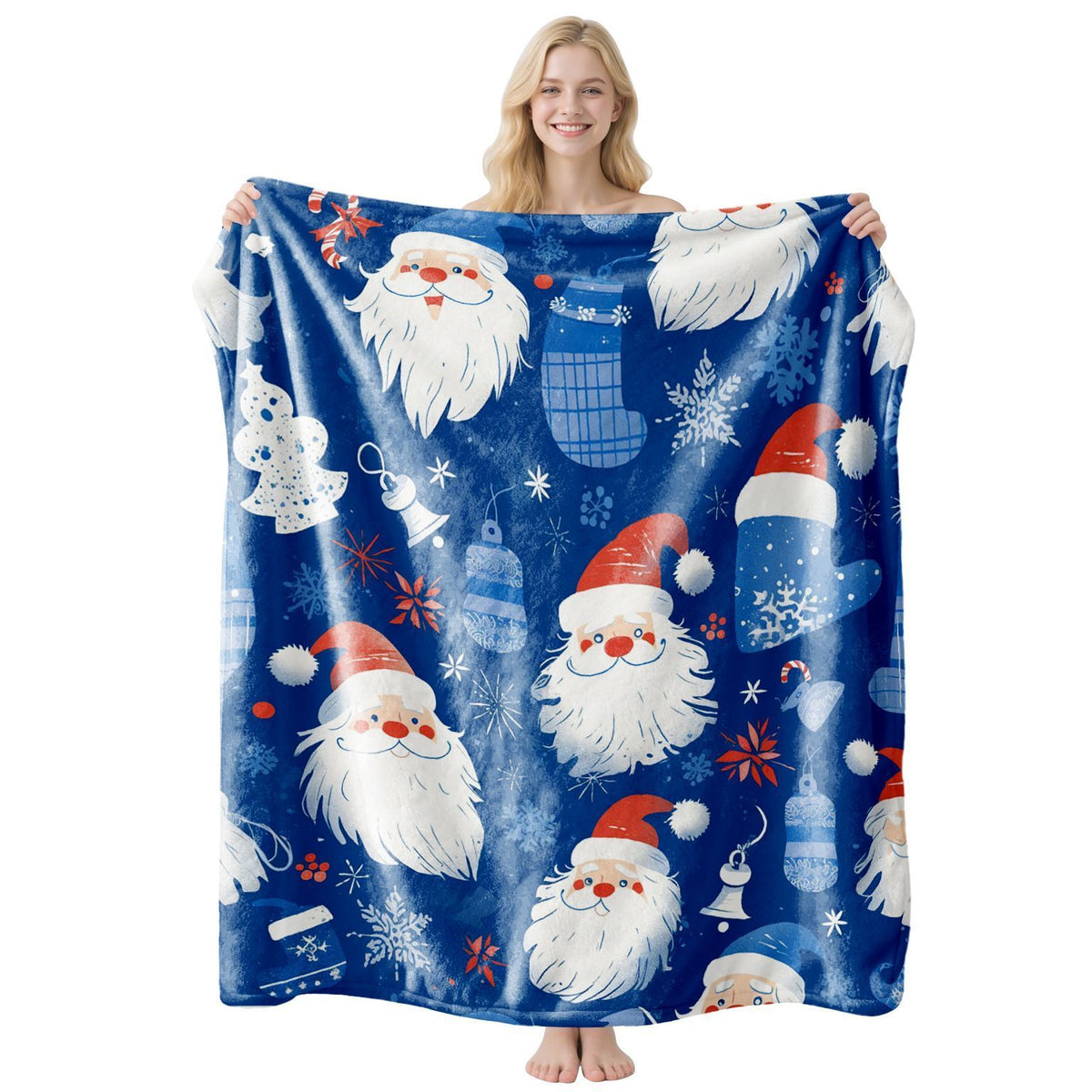 Snug Warm Household Flannel Throw Blanket, Tunable Leisure Cover, Practical Present For Christmas & Halloween Various Holiday Gift‑giving Circumstances, Style FLR‑219, Size XL, 150x200cm