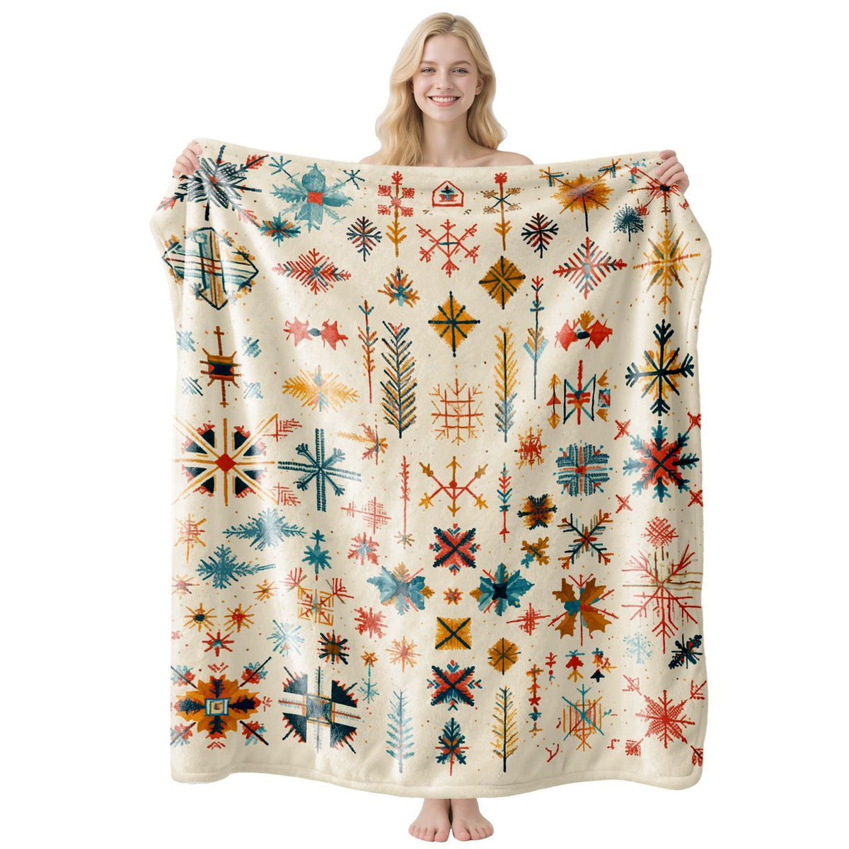 Christmas & Halloween Themed Flannel Throw, Plush Rest Cover For Sofa And Bed, Perfect Gift For Home Holiday Accent Styling, Style FLR‑228, Size L, 130x150cm