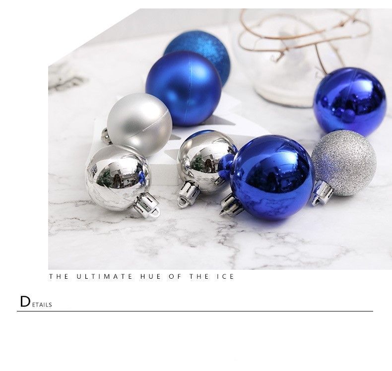 24Pcs Glossy Plastic Christmas Tree Ornament Balls, Rose Red 3cm Electroplated Baubles for Xmas Trimming and Halloween Warm Tone Layout