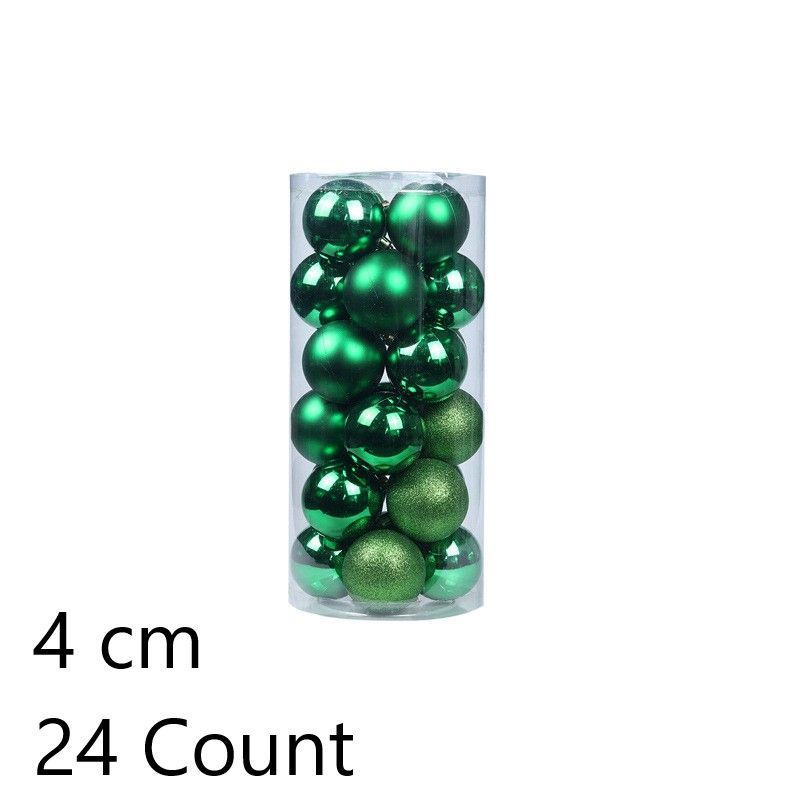 24Pcs Electroplated Plastic Holiday Festive Spheres, Dark Green 4cm Shiny Balls Suitable for Christmas Garland and Halloween Indoor Scene Setup