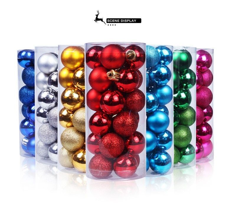 24Pcs Vibrant Plastic Xmas Hanging Pendants, Purple 6cm Colorful Balls Ideal for Christmas Tree Trimming and Halloween Themed Party Layout