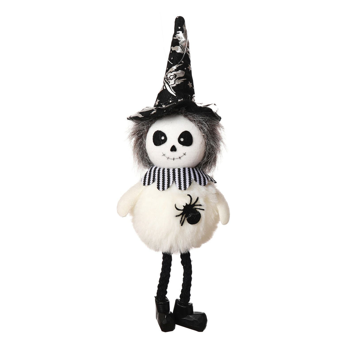 Round Belly Ghost Figure Halloween Hanging Ornament, Whimsical Spooky Pendant for Haunted House Atmosphere Building, Applied in Halloween Gathering and Christmas Funny Themed Decor
