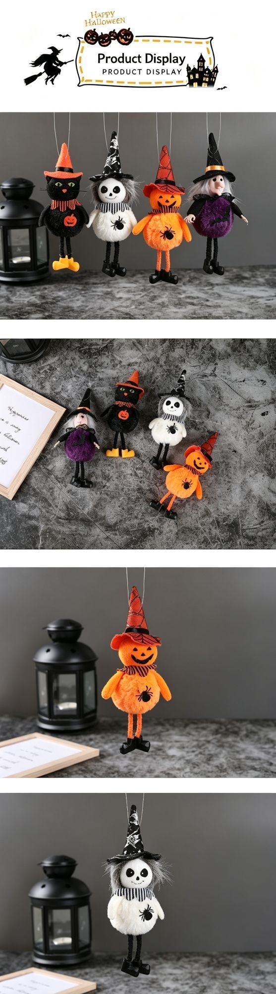 Round Belly Ghost Figure Halloween Hanging Ornament, Whimsical Spooky Pendant for Haunted House Atmosphere Building, Applied in Halloween Gathering and Christmas Funny Themed Decor