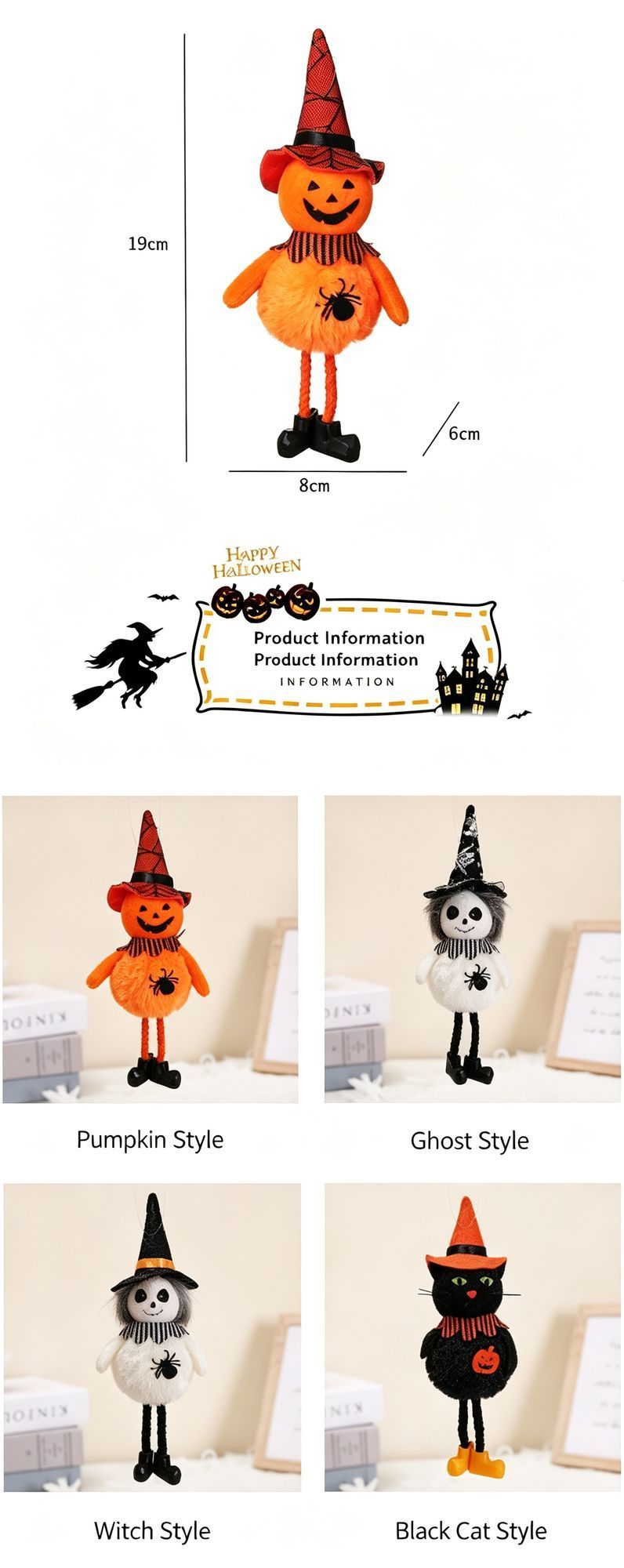 Round Belly Ghost Figure Halloween Hanging Ornament, Whimsical Spooky Pendant for Haunted House Atmosphere Building, Applied in Halloween Gathering and Christmas Funny Themed Decor