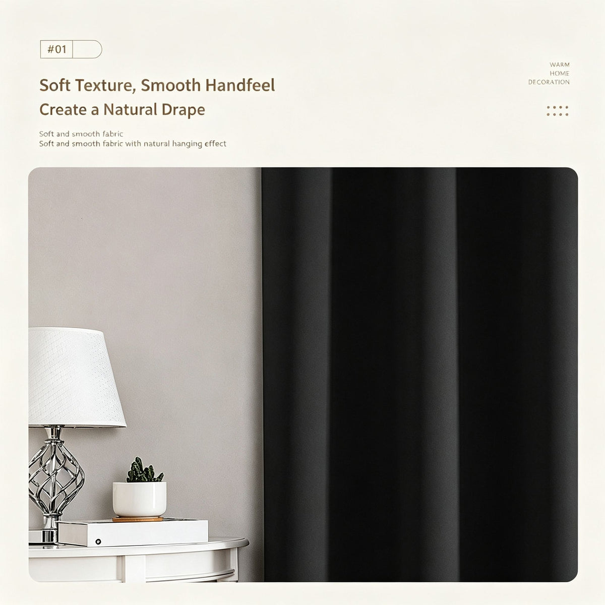 White | Approx. 39x98 Inch Single Panel | 657g Per Panel | 210GSM Full Blackout Curtains, Grommet Top 2 Panels, Light Tall Window Drapes for High Ceiling Small Room, Suitable for Christmas Gifting