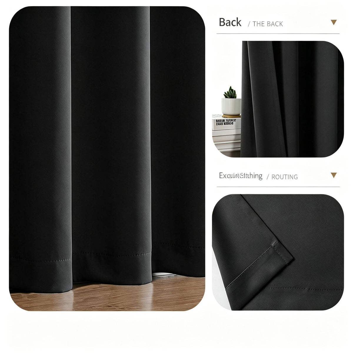 White | Approx. 39x98 Inch Single Panel | 657g Per Panel | 210GSM Full Blackout Curtains, Grommet Top 2 Panels, Light Tall Window Drapes for High Ceiling Small Room, Suitable for Christmas Gifting